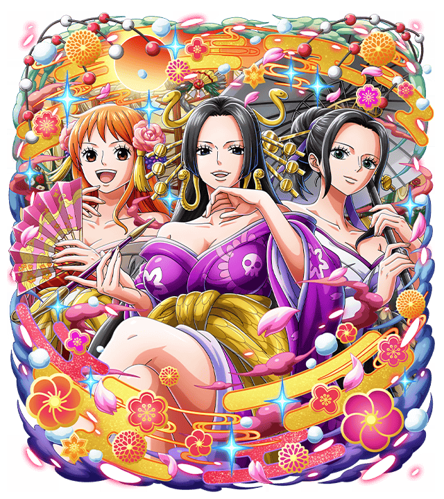 One Piece Treasure Cruise Artworks Hancock Nami Robin