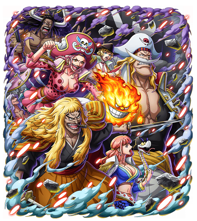 One Piece Treasure Cruise Artworks Barbe Blanche Shiki Linlin