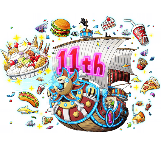 One Piece Treasure Cruise Artworks Thousand Sunny - 11th Anniversary Special Model